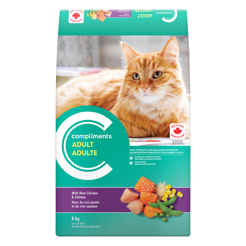 Compliments Dry Cat Food Adult Chicken & Salmon