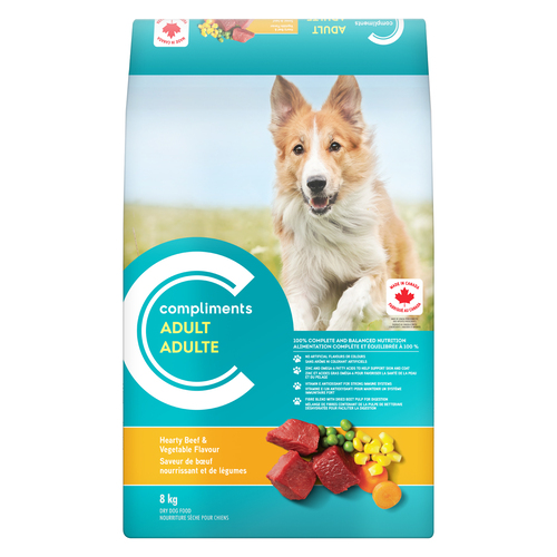 Compliments Dry Dog Food Adult Hearty Beef & Vegetable