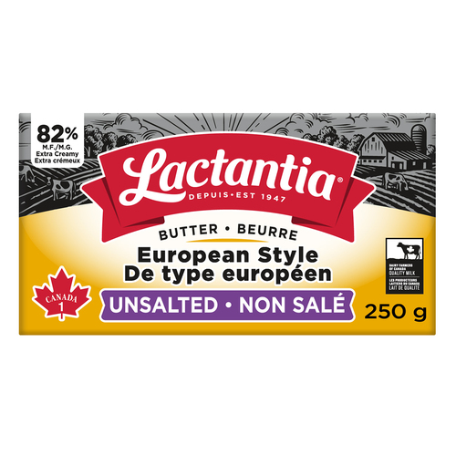 Lactantia European Style Unsalted Butter 82% M.F.