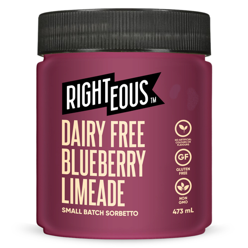 Righteous Dairy-Free Frozen Sorbet Raspberry Lime