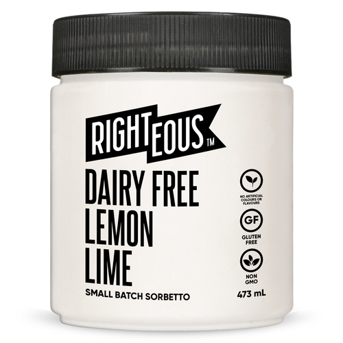 Righteous Dairy-Free Frozen Sorbet Raspberry Lime