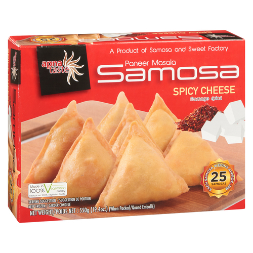 Buy Apna Taste Spicy Cheese Samosa 550 g (frozen) | FreshCo