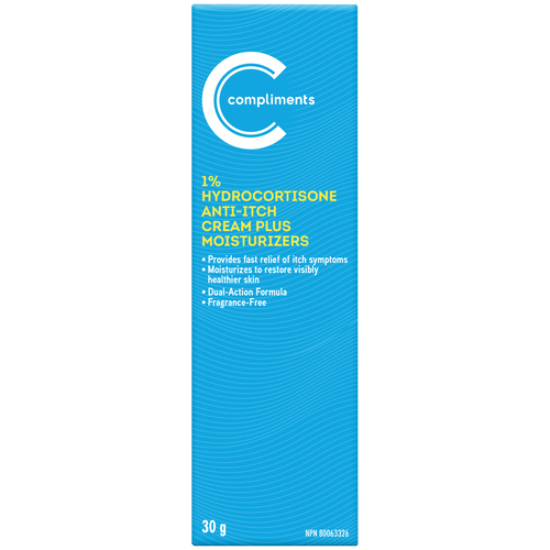 Buy Compliments Hydrocortisone Anti-Itch Cream Fragrance Free 30 g ...