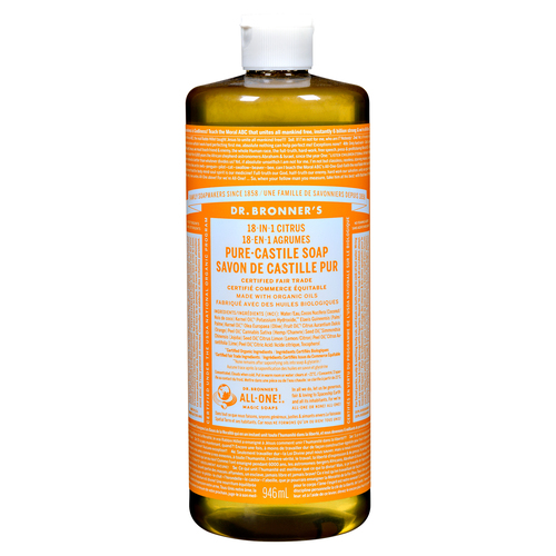 Buy Dr Bronner's Liquid Soap Citrus Orange Pure Castile 946 ml
