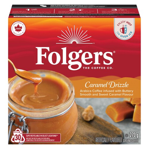 Folgers Coffee Pods Caramel Drizzle