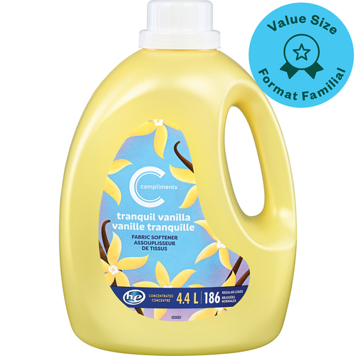 Compliments Liquid Fabric Softener Tranquil Vanilla