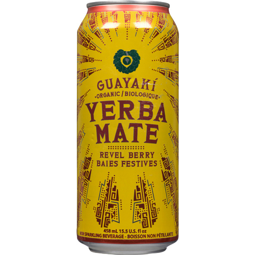 Guayaki Organic Yerba Mate Caffeinated Beverage Revel Berry