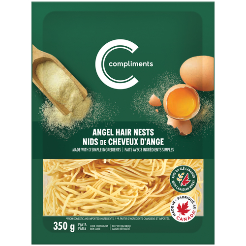 Compliments Pasta Naturally Simple Angel Hair Nest