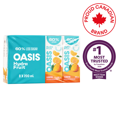 Oasis Hydrafruit Peach Juice Boxes