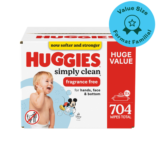 Buy Huggies Simply Clean Baby Wipes Unscented Flip-Top Pack 704