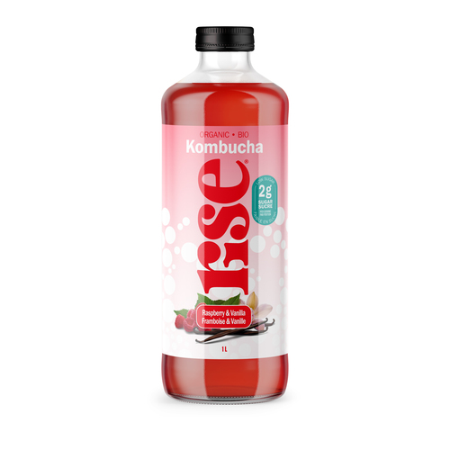 Rise Kombucha Tea Raspberry Vanilla