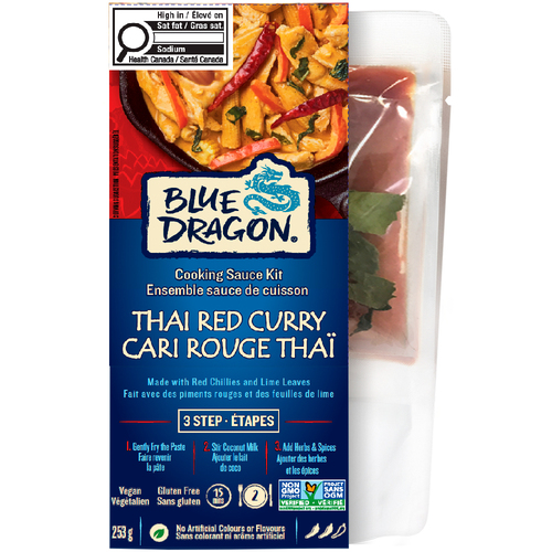 Blue Dragon 3 Step Cooking Sauce Kit Thai Red Curry