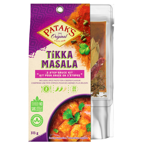 Patak's 3-Step Cooking Sauce Kit Tikka Masala