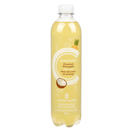 Compliments Sparkling Water Coconut Pineapple