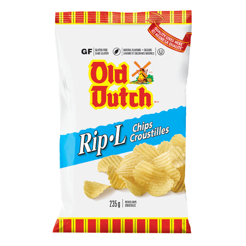 Old Dutch Rip-L Potato Chips Lightly Salted