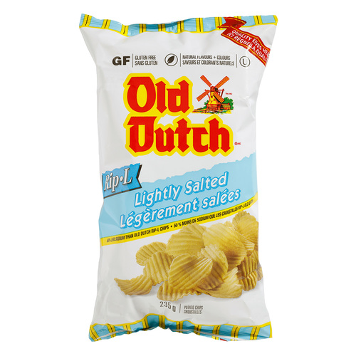 Old Dutch Rip-L Potato Chips Lightly Salted