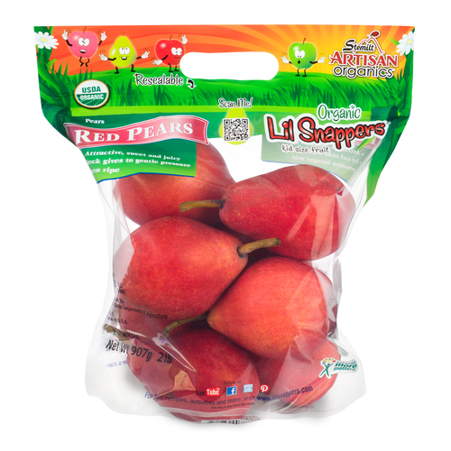 Lil Snappers Organic Pear D'Anjou