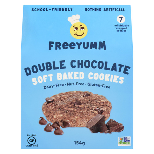FreeYumm Nut-Free Soft Baked Cookies Double Chocolate