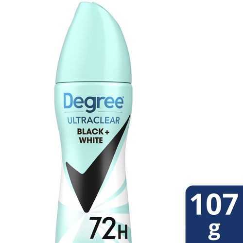 Degree Men Dry Spray Antiperspirant Ultra Clear Black + White Fresh