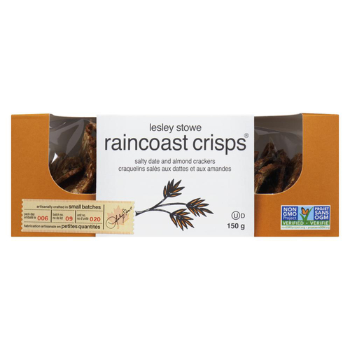 Lesley Stowe Raincoast Crisps Salty Date & Almond