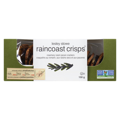 Lesley Stowe Raincoast Crisps - Rosemary Raisin Pecan Crackers