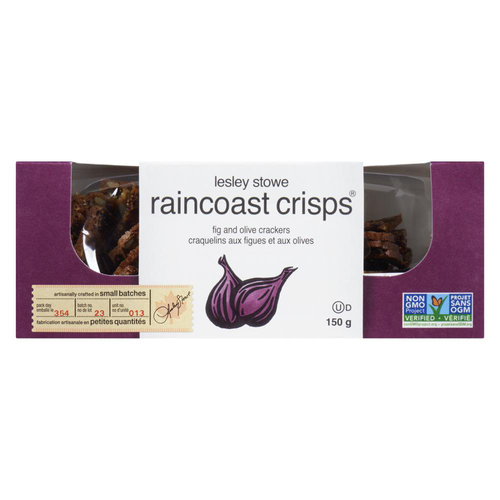 Lesley Stowe Raincoast Crisps - Fig & Olive Crackers
