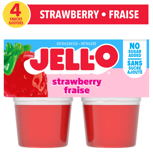 Buy Jell-O Sugar-Free Gel Snacks Strawberry 356 g | Sobeys Inc.
