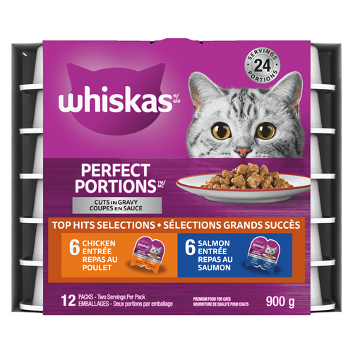 Whiskas Perfect Portions Chicken & Salmon Selections Cuts in Gravy