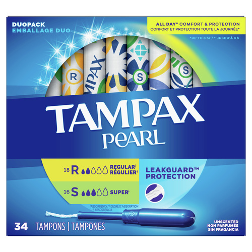 Tampax Pearl Duopack Tampons Regular/Super Unscented