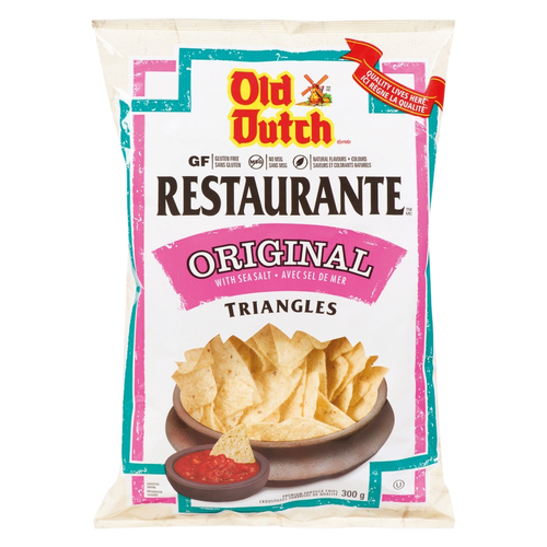 Old Dutch Restaurante Gluten-Free Tortilla Chips Original Sea Salt