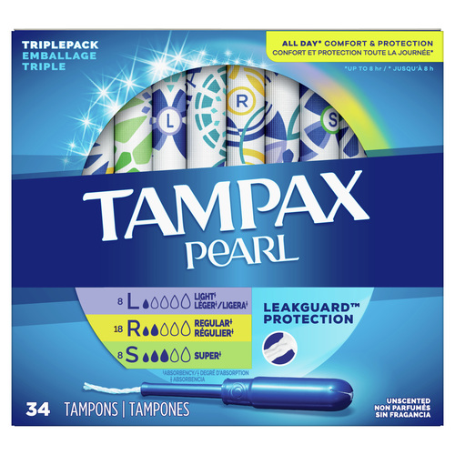 Tampax Pearl Tampons Unscented