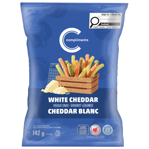 Compliments Veggie Snax White Cheddar