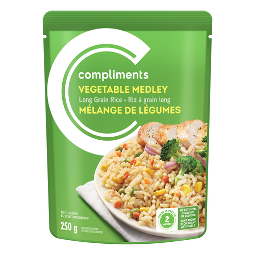 Compliments Long Grain Rice Vegetable Medley