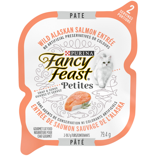 Fancy Feast Petites Wet Cat Food Pt Wild Alaskan Salmon Entre