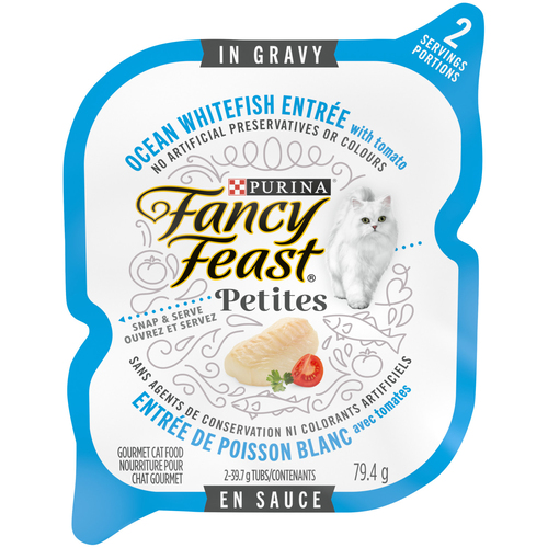 Fancy Feast Petites Ocean Whitefish Entrée with Tomato in Gravy