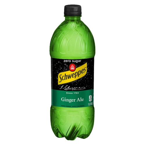 Buy Schweppes Zero Sugar Ginger Ale 1 L (bottle) | Sobeys Inc.