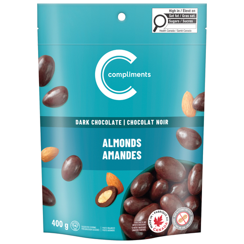 Buy Compliments Dark Chocolate Covered Almonds 400 g | Foodland