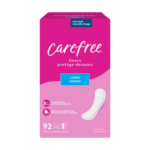 Carefree Panty Liners Long Unscented