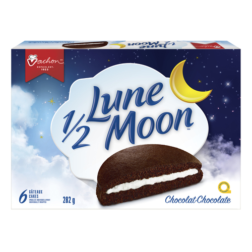 Vachon Half Lune Moon Cakes Chocolate