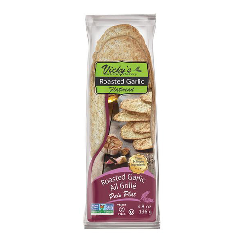 Vicky's Artisan Roasted Garlic Flatbread