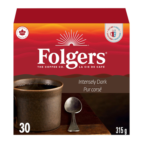 Folgers Coffee Pods Intensely Dark Roast
