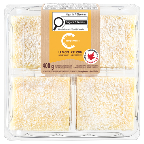 Compliments Dessert Squares Lemon