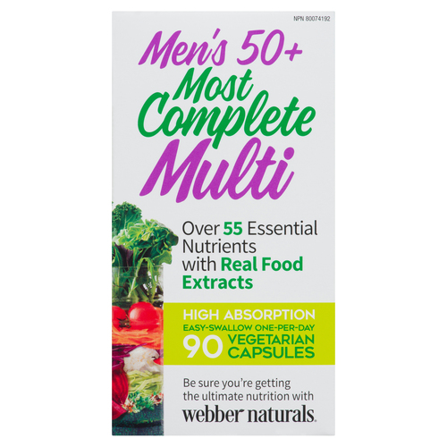 Buy Webber Naturals Multivitamins Men's 50+ Most Complete 90 Count