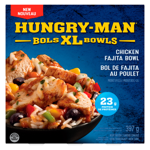 Hungry Man Frozen Meal XL Bowl Chicken Fajita