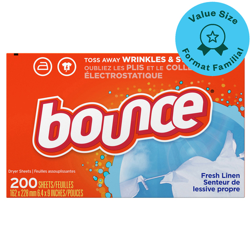 Bounce Dryer Sheets Fresh Linen 200 Sheets