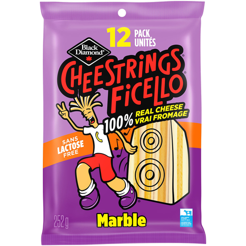 Black Diamond Marble Cheese Probiotic Cheestrings
