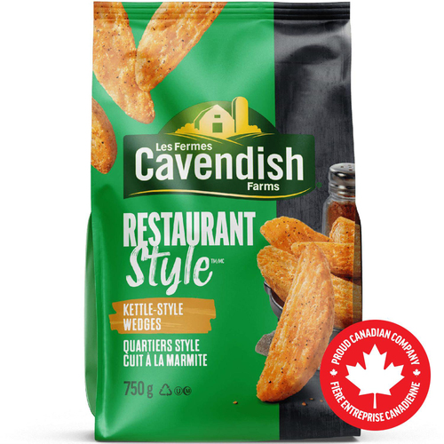Cavendish Farms Frozen Wedges Restaurant Style Kettle-Style