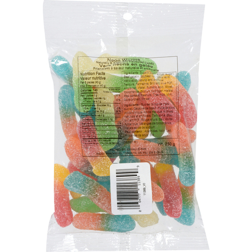 Reddi Snack Candy Neon Worms