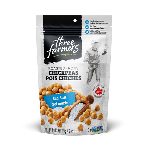 Three Farmers Gluten-Free Chickpeas Roasted Lightly Salted
