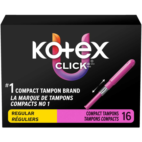 U by Kotex Click Compact Tampons Super Plus Absorbency Unscented